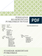 Persiapan Reakreditasi Puskesmas Noyan