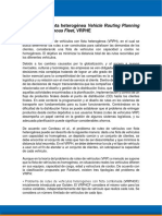 U4 Modelos Con Flota Heterogénea Vehicle Routing Planning With Heterogeneous Fleet, VRPHE