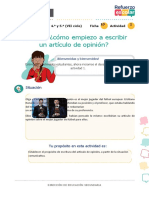 Y Ahora Como Empiezo A Escribir Mi Articulo de Opinion-Ref
