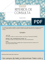 Criterios de Consulta