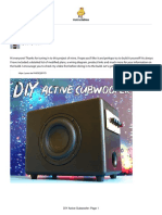 DIY Active Subwoofer Build With Integrated Amplifi