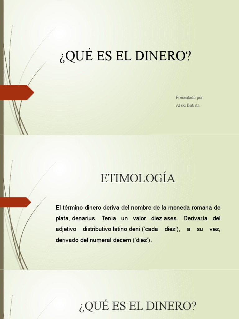 Qué Es El Dinero | PDF | Dinero | Criptomoneda