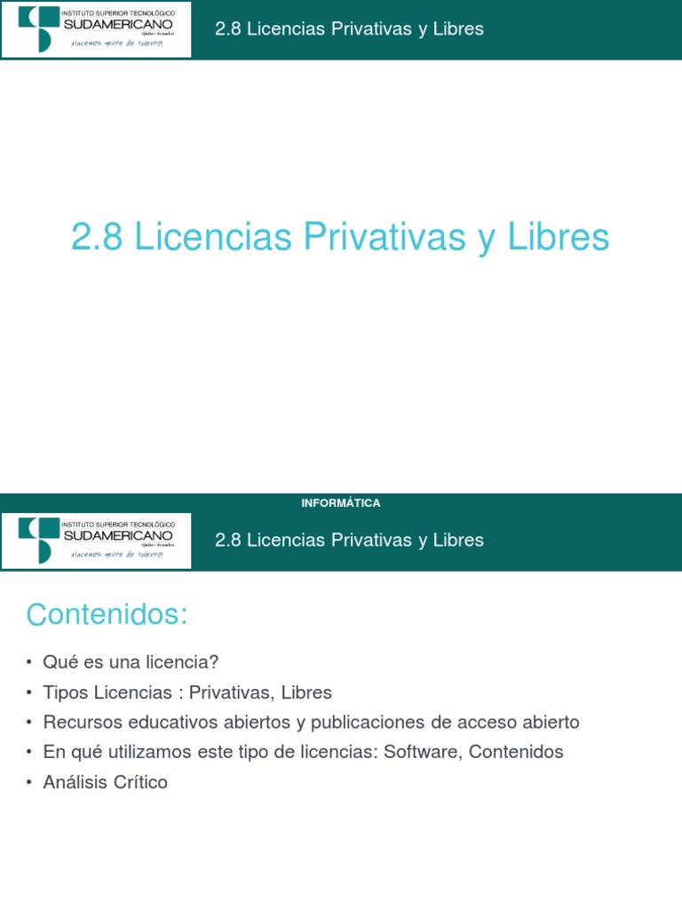 intesud-2-8-licencias-privativas-y-libres-pdf-software-libre