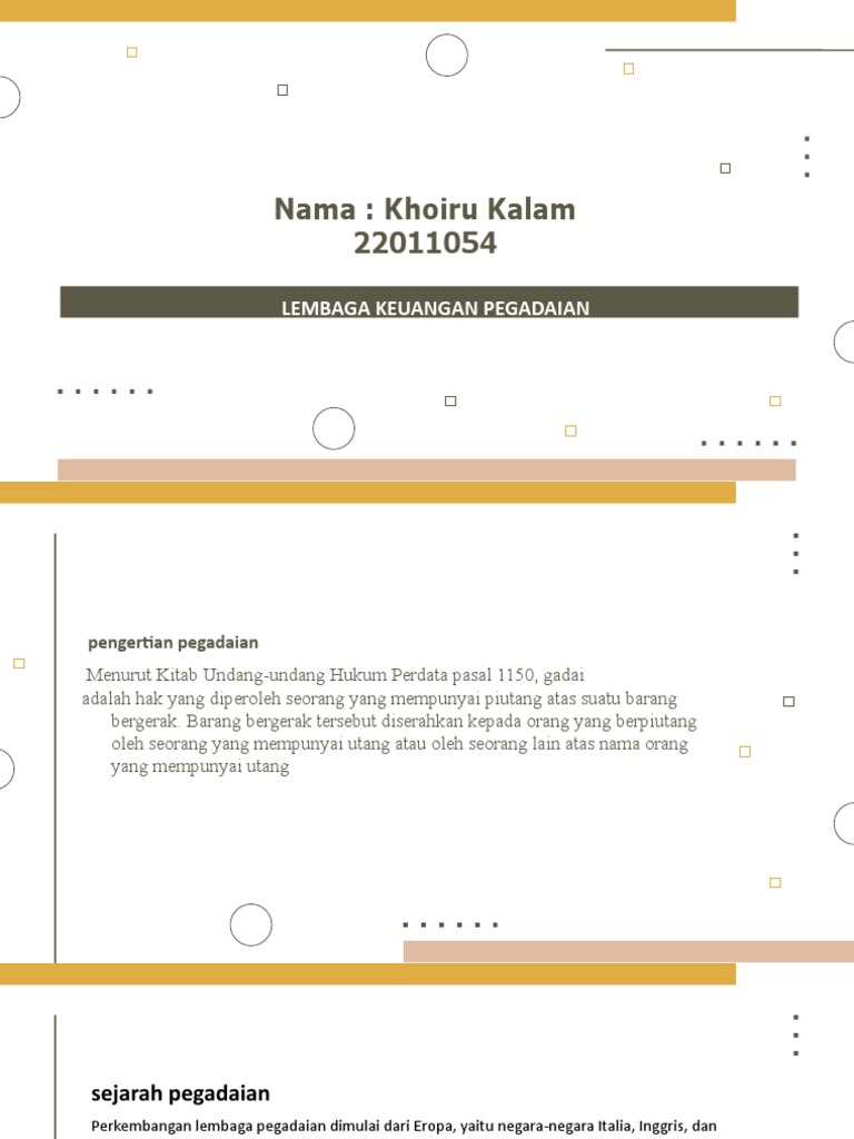 Sejarah dan Layanan Pegadaian di Indonesia | PDF | Hukum