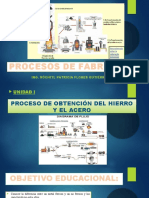 Unidad I Proceso de Obtencion Del Hierro