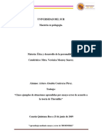 Cinco Ejemplos de Situaciones Aprendidas Por Ensayo Error de Acuerdo A La Teoría de Thorndike ABSALON CONTRERAS