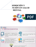 Promoción y Prevención en Salud Mental