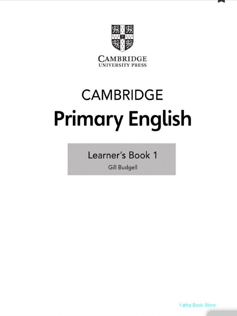 Cambridge Primary English Learner's Book 1 - Edited - 2 | PDF