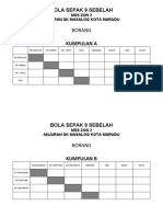 Pesta Bola Sepak 9 Sebelah 3 Score Sheet