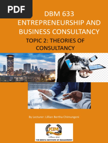 Topic 2 - Theory of Consultancy