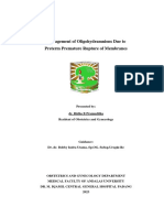 EC - RI - Management Oligohydramnions Due To PPROM Edit-1