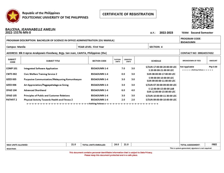 Registration Certificate | PDF | Computing