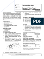 Technical Data Sheet Permatex Water Pump & Thermostat RTV Silicone Gasket