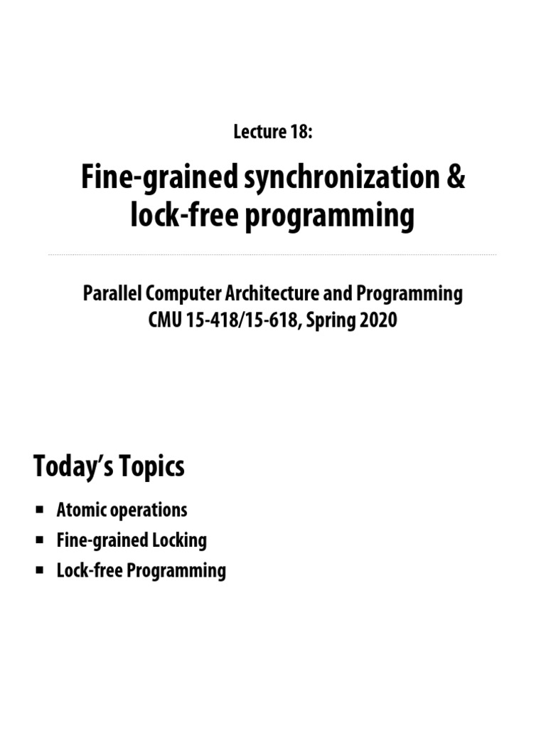 Understanding Non-blocking Data Structures In Concurrent Programming ...