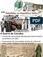 c7s Rebelioes Na Republica Velha 2c Fernando Benevides