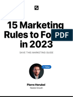 15 Marketing Rules To Follow in 2023