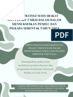 Peran Strategi Masyarakat Dan Pelaku UMKM