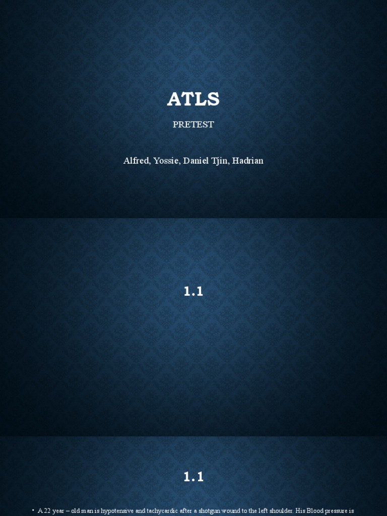 Advanced trauma life support intelligence overview