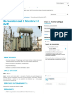 Raccordement À L'électricité (MT) - Agence Nationale Pour La Promotion Des Investissements