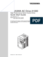 YASKAWA AC Drive A1000: Quick Start Guide