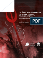 E-Book - Da África para o Brasil, de Orixá A Egum As Ressignificações de Exu Na Literatura Umbandista - 2022