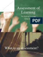Assessment of Learning: The Guiding Principles