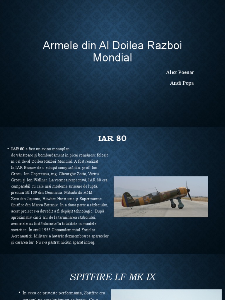 Armele Din Al Doilea Razboi Mondial | PDF