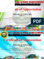 Alumni Certificates