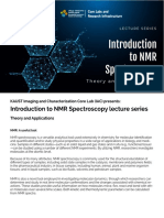 Iac NMR Lecture Series