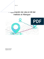 Alejandro Pérez Navarro - PROGRAMACIÓN DE RUTA EN BTT DEL INSTITUTO AL ALBERGUE DE ENTRERÍOS