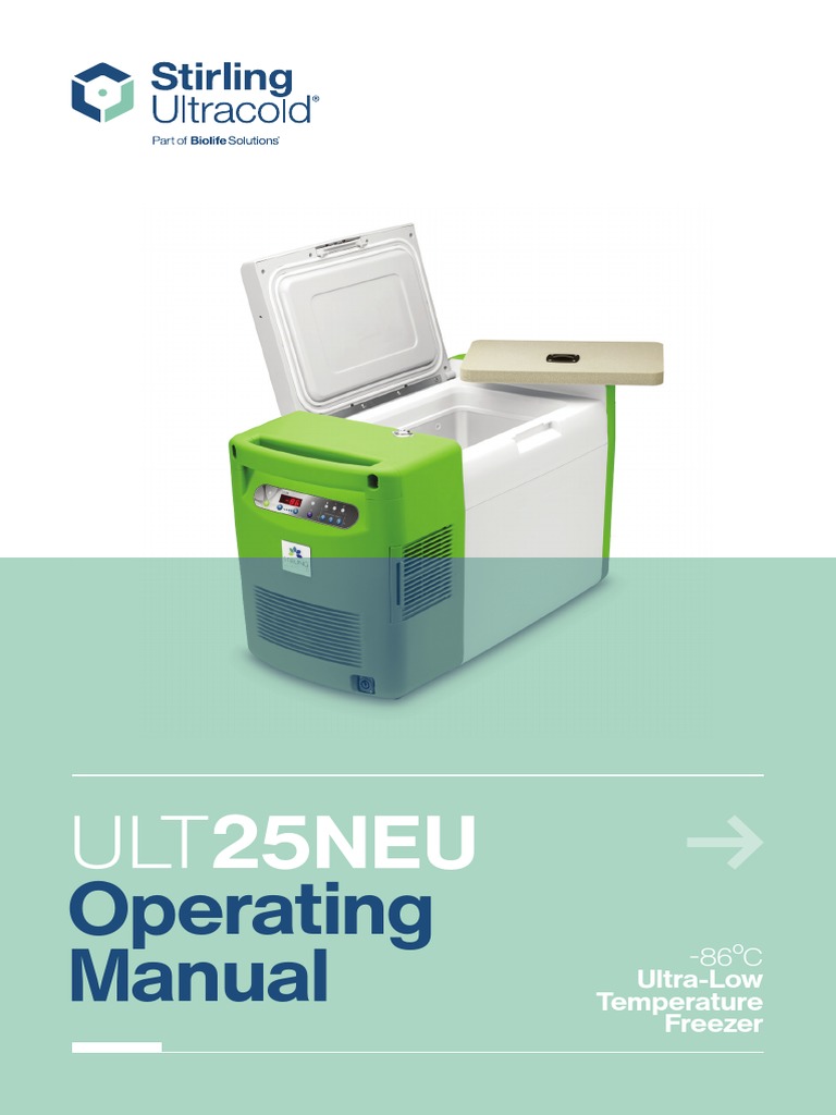 ULT25NEU Operating Manual Stirling Ultracold 100522E | PDF