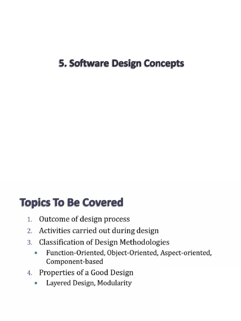 5 Software Design Concepts | PDF