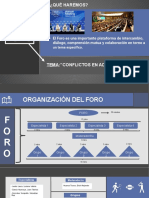 Foro, Organización