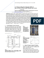 Interference Voltages Induced by Magnetic Fields of Simulated Lightning Currents in PV Modules & Arrays