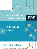 Adverbial Clauses