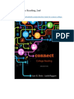 Test Bank For Connect College Reading 2nd Edition