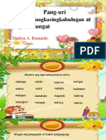 COT (Pang-Uri, Salitang Magkasingkahulugan at Magkasalungat - PPTX Version 1 Version 1