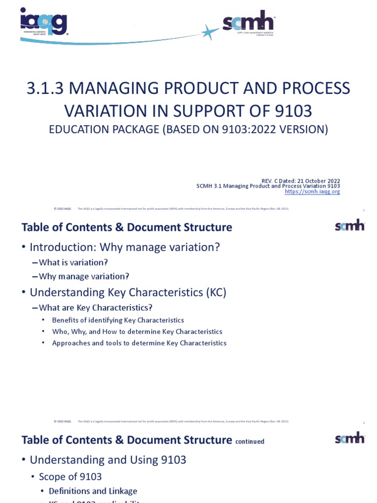 Understanding SCMH and Variation Management | PDF | Reliability ...