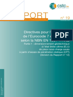 CSTC Rapport no 19 Directives pour l'application de l'Eurocode 7 en Belgique selon la NBN EN 1997-1 ANB 2016 (1)