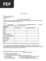 EPFO Name Change Correction Form PDF | PDF