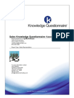 Sales Knowledge Report
