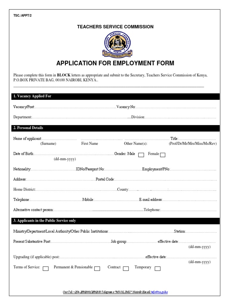 tsc-employment-application-form-pdf-academic-degree