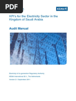 Kpi S For The Electricity Sector in The Kingdom of Saudi Arabia