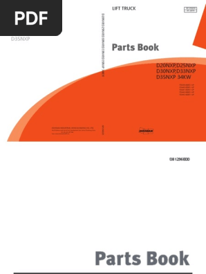 Doosan Lift Truck Parts Manual SB1296E00 | PDF | Brake | Steering
