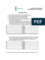 Avaliação Final: Universidade Regional Integrada Do Alto Uruguai E