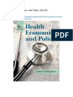 Test Bank For Health Economics and Policy 6th Edition Henderson