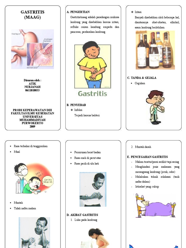 Leaflet Gastritis Pdf