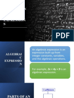 Evaluation On Algebraic Expressions