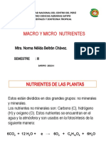Macro Y Micro Nutrientes: Mtra. Norma Nélida Beltrán Chávez