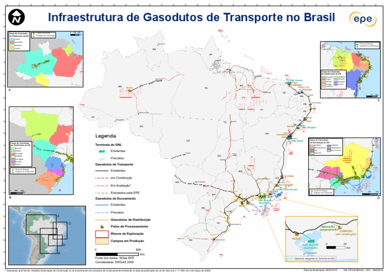 Infraestrutura de Gasodutos no Brasil | PDF